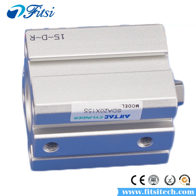 AirTAC SDA Type SDA100X10 SDA100X15 SDA100X20 SDA100X25 SDA100X30 Standard Thin Slim Compact Compressed Pneumatic Air Cylinder